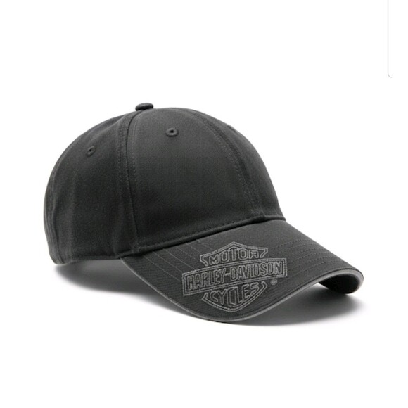 Vintage Harley-Davidson Hat – Black Cap with Embroidered Shield Logo - Picture 2 of 5
